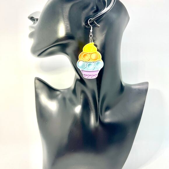 Pop It Earrings - Toy Earrings - Teacher Earrings - Cute Earrings - Kids Earring - Picture 9 of 11